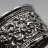 1897 British antique sterling silver openwork napkin ring, 27g, Thomas Hayes