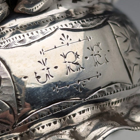 1898 British antique sterling silver napkin ring, 16g, Minshull & Latimer