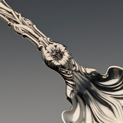 Circa 1900 American antique sterling silver dessert spoon 36g Whiting Manufacturing