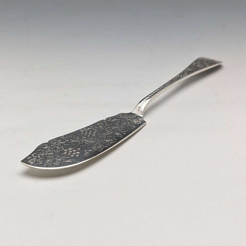 1895年頃 英国アンティーク 純銀製 バターナイフ 48g Wakely&Wheeler