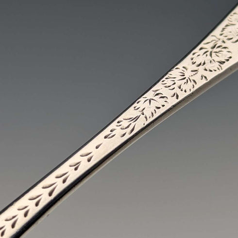 1895年頃 英国アンティーク 純銀製 バターナイフ 48g Wakely&Wheeler