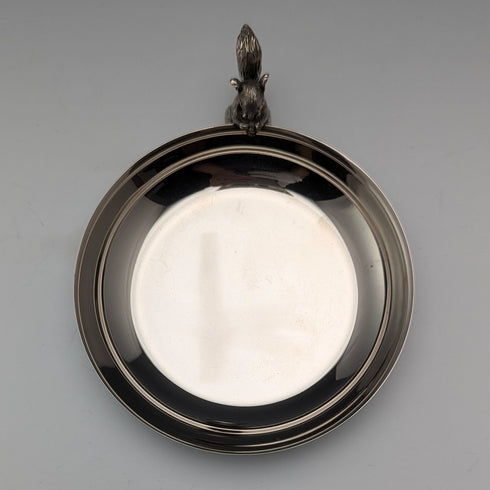 英国ヴィンテージ シルバープレート製 リス装飾 ナッツディッシュ M&R