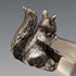 Vintage British silver plate squirrel decorated nut dish M&R