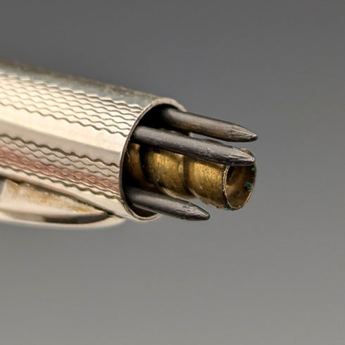 英国ヴィンテージ ライフロング 純銀製 推進式シャープペンシル