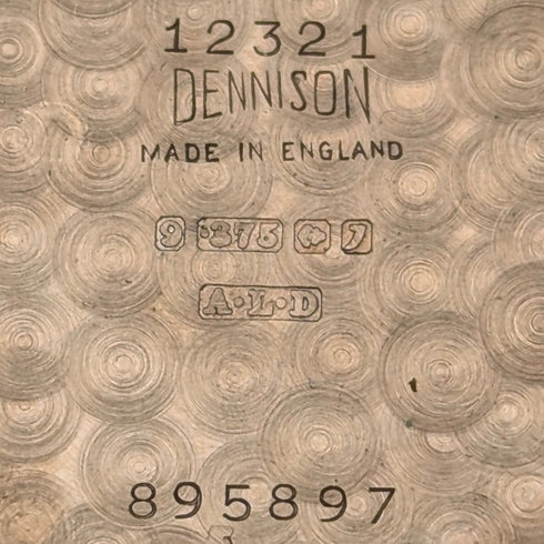 1958 British Garrard 9K solid gold Denison case men's wristwatch in box, serviced