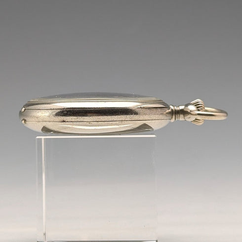 約 1918 年古董 IWC 沙夫豪森懷錶鎳銀錶殼翻新