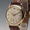 1958 British Garrard 9K solid gold Denison case men's wristwatch in box, serviced