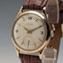 1958 British Garrard 9K solid gold Denison case men's wristwatch in box, serviced