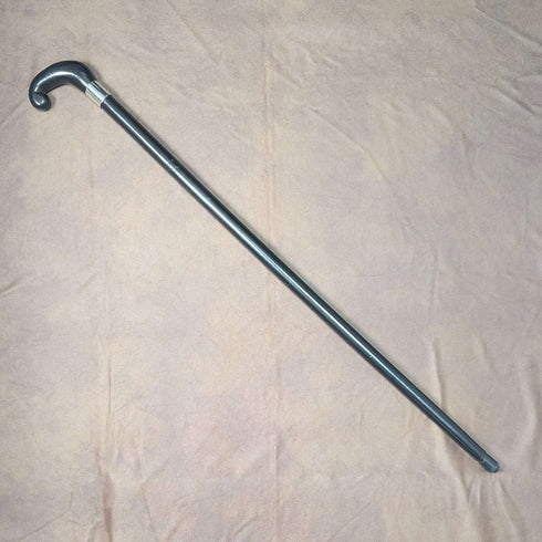 ヴィンテージ 紳士用 クロップハンドル ステッキ ブラックシャフト 杖 90cm