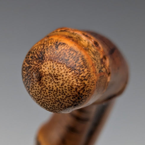 アンティーク 紳士用 バンブー 曲がりハンドルステッキ 杖 87cm