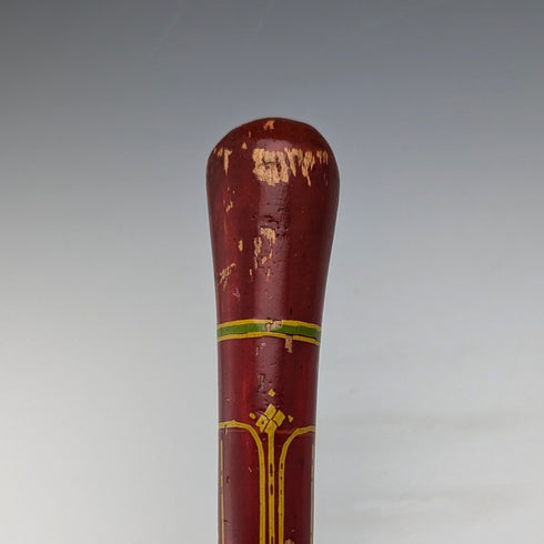 ヴィンテージ 紳士用 ロンデルハンドル ステッキ マルチカラー塗装 杖 93cm