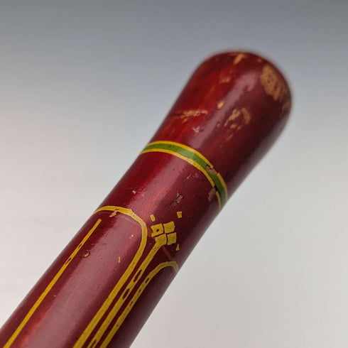 ヴィンテージ 紳士用 ロンデルハンドル ステッキ マルチカラー塗装 杖 93cm