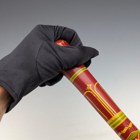 ヴィンテージ 紳士用 ロンデルハンドル ステッキ マルチカラー塗装 杖 93cm