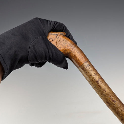 ヴィンテージ 紳士用 キジヘッドハンドル ステッキ 杖 82cm