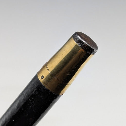 アンティーク 紳士用 ガドルーン彫刻 丸ハンドル ステッキ 杖 88cm