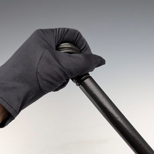 アンティーク 紳士用 ガドルーン彫刻 丸ハンドル ステッキ 杖 88cm