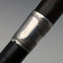 Circa 1910 British antique gentleman's pure silver decorated horn handle walking stick 91cm