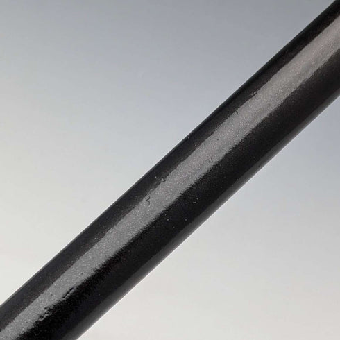 Circa 1910 British antique gentleman's pure silver decorated horn handle walking stick 91cm