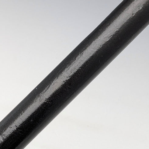 1897年 英国アンティーク 紳士用 純銀装飾 L字ホーンハンドル ステッキ 杖 83cm