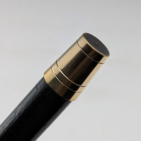 1923年 英国アンティーク 紳士用 純銀製 丸ハンドル ステッキ 杖 88cm