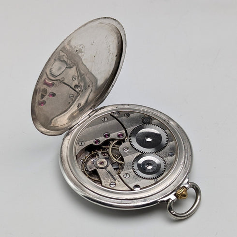 Circa 1925 Vintage Longines Pocket Watch Thin Niello Case Cal18.79N In good working order