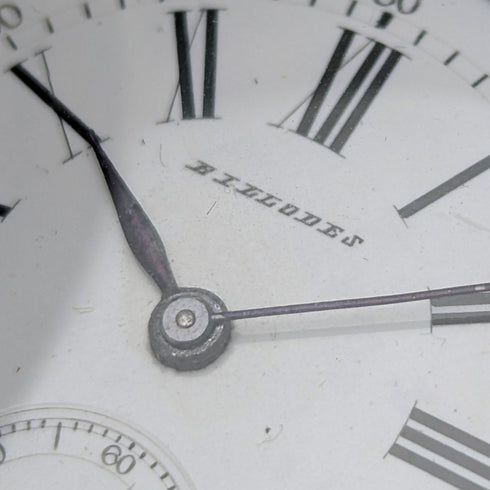 Antique Billodes/Zenith pocket watch, circa 1913, engraved silver side hunter case, in working condition