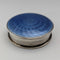 1942 British Vintage Blue Guilloche Enamel Sterling Silver Pill Case Cohen & Charles