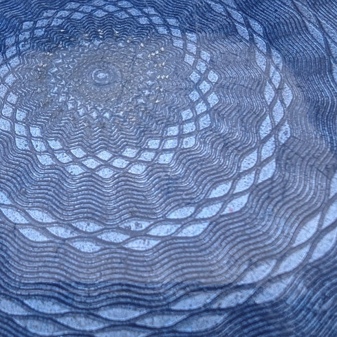 1942 British Vintage Blue Guilloche Enamel Sterling Silver Pill Case Cohen & Charles