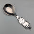 Nordic vintage silver plate tea caddy spoon David Andersen boxed