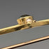 Antique 15ct gold brooch with blue stone and pearl in case