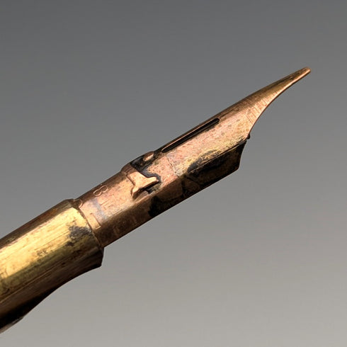 1900年頃 アンティーク 金張り 伸縮式 ペンシル&つけペン