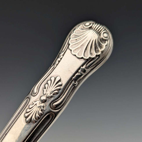 1850年 英国アンティーク 総純銀製 フィッシュサーバーペア 計370g HJ Lias&Son