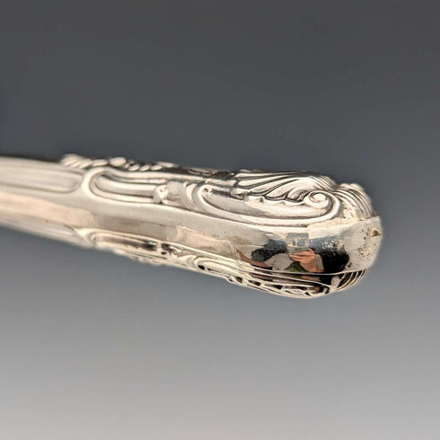 1850年 英国アンティーク 総純銀製 フィッシュサーバーペア 計370g HJ Lias&Son
