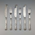 1836 British antique pure silver fish cutlery, 3 pairs, total weight 319g, Charles Needham