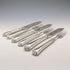 Circa 1860 British Antique Pure Silver Handle Fish Cutlery 6 Pair Aaron Hadfield