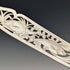 1840 British Antique Pure Silver Handle Fish Cutlery, 4 Pairs, William Sansom