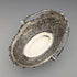 1896 British antique sterling silver basket with earrings and movable handles, 159g, John Round