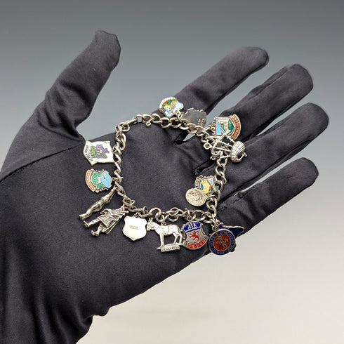 1970 年代英國復古純銀吊飾手鍊 30 克