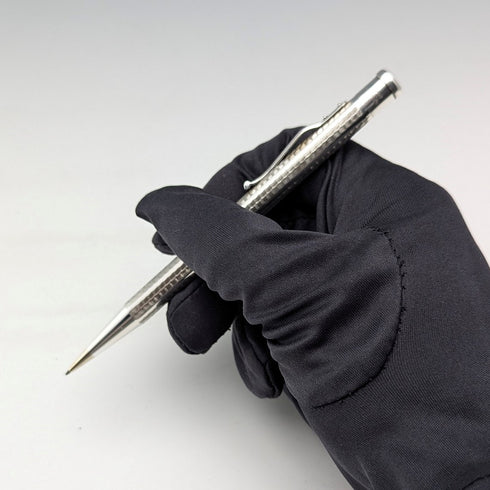 1965 British Yard O'Red Sterling Silver Push-Pull Pencil in Case