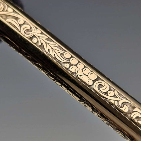 美國復古 Schafer K12 鍍金自動鉛筆/原子筆套裝附盒