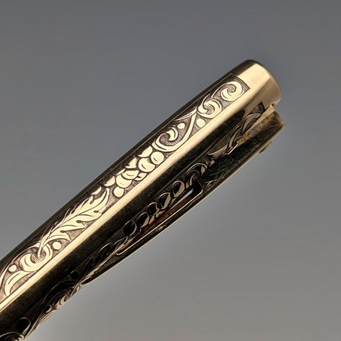 Vintage American Sheaffer 12K gold plated mechanical pencil and ballpoint pen set in case