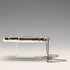 1847 British antique sterling silver card case with chain, 80g, Nathaniel Mills