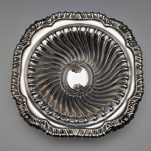 Set of 6 vintage British silver plate bowl dishes