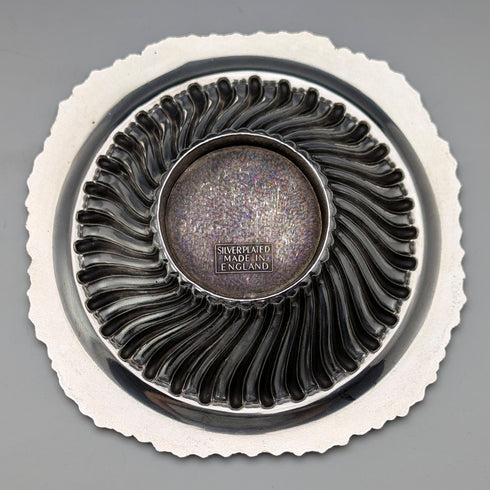 Set of 6 vintage British silver plate bowl dishes