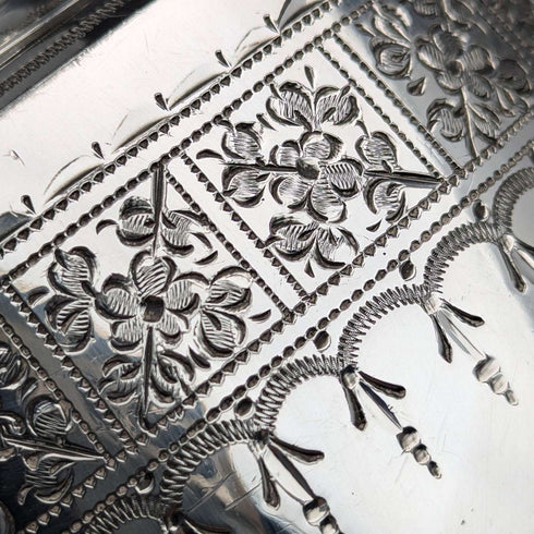 Tetera de plata chapada, antigua, de fabricación británica (Walker & Hall), circa 1900