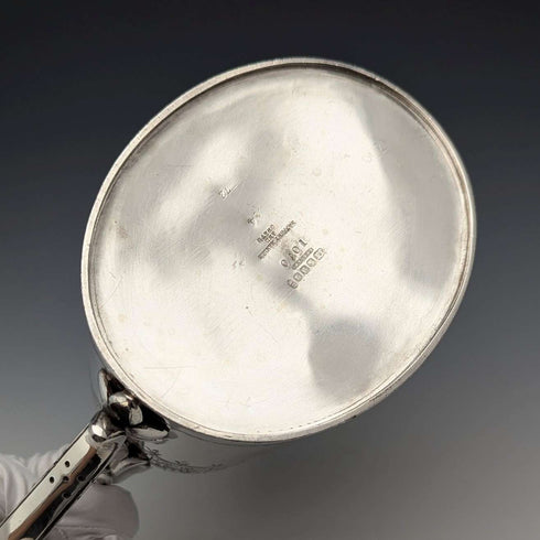 Tetera de plata chapada, antigua, de fabricación británica (Walker & Hall), circa 1900