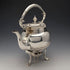 Circa 1875 British antique silver plate bachelor tea kettle set