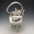 Circa 1875 British antique silver plate bachelor tea kettle set