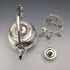 Circa 1875 British antique silver plate bachelor tea kettle set