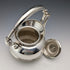 Circa 1875 British antique silver plate bachelor tea kettle set
